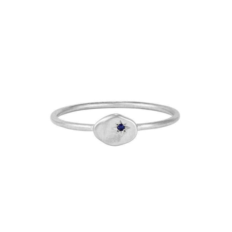 Buddha | 14k gold | RION x Buddha North Star Ring | Blue Sapphire