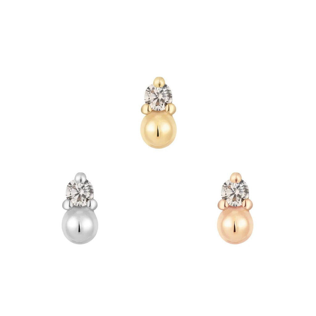 Buddha | 14k gold | Babe | Swarovski Crystal CZ