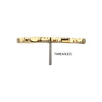 Invictus | 14k gold | Milgrain Edge Horse | CZ