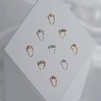 Buddha | 14k gold | Halston Reverse Set | Grey Diamond + CZ
