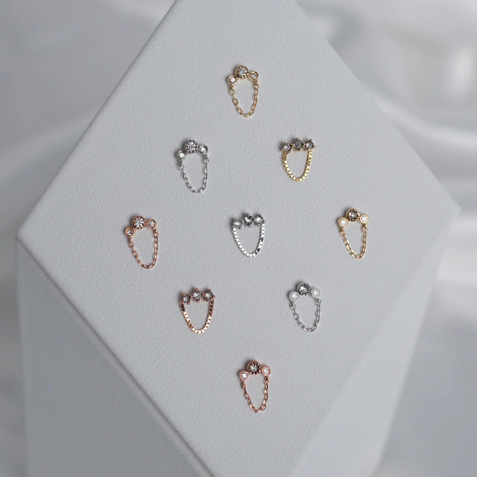 Buddha | 14k gold | Halston Reverse Set | Grey Diamond + CZ