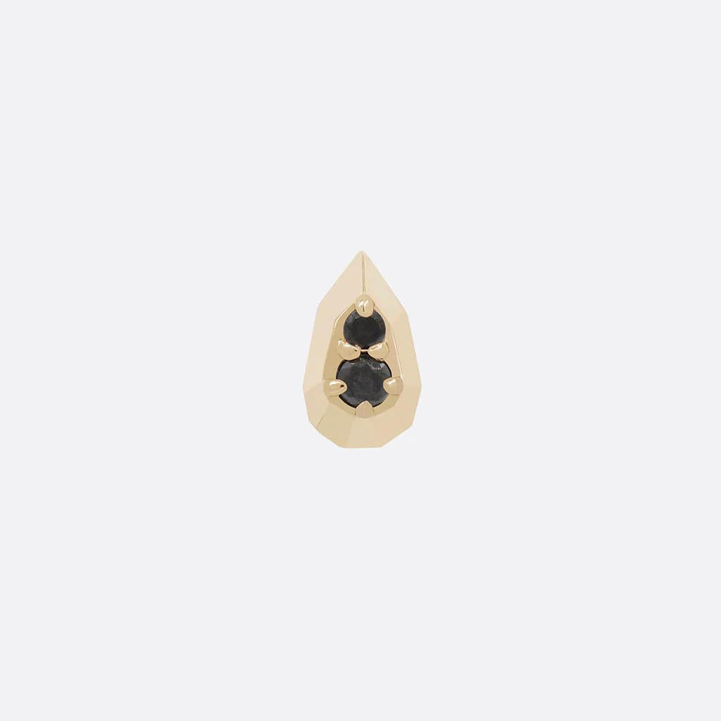 Tether | 14k gold | Hydro Gem | Black Diamond