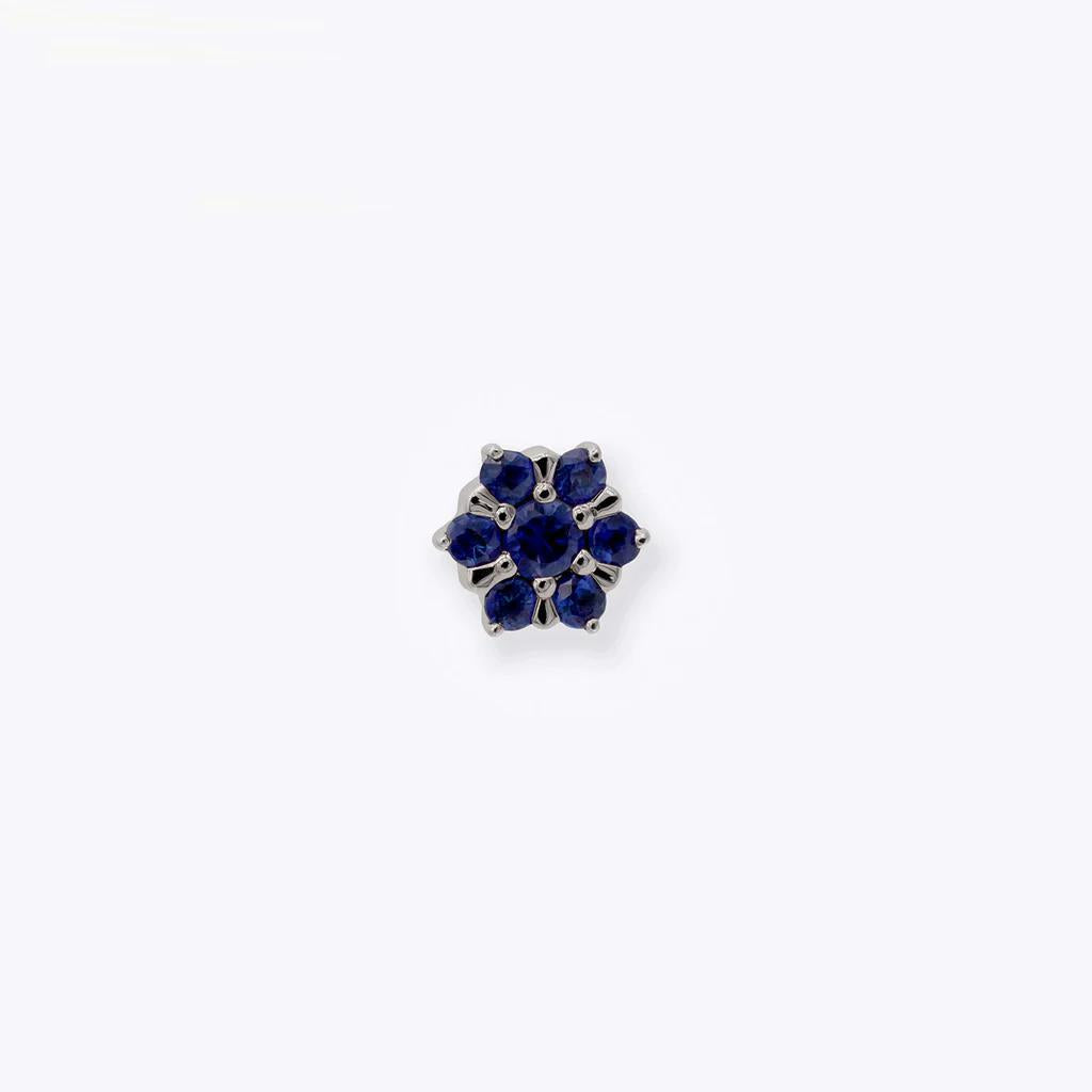 Tether | 14k gold | Peony | Blue Sapphire