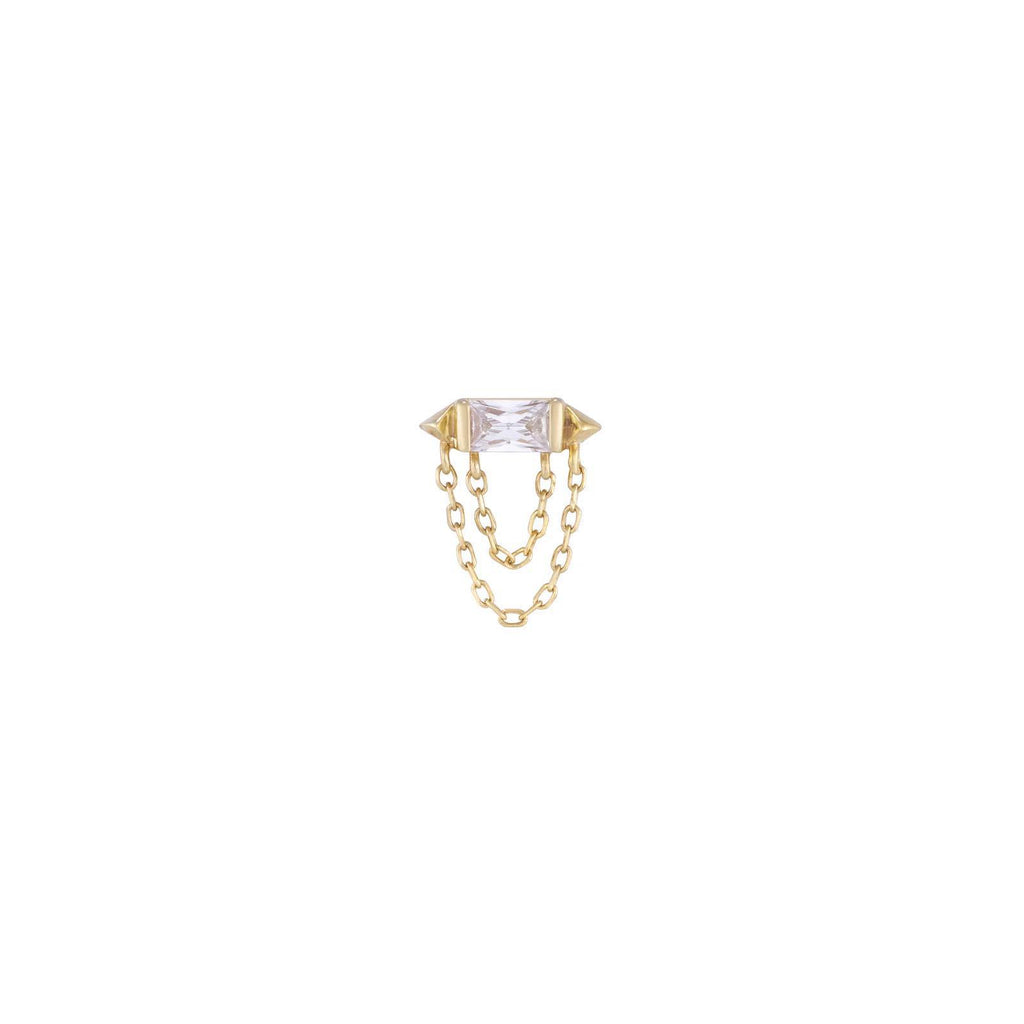 Buddha | 14k gold | Vice| Clear CZ
