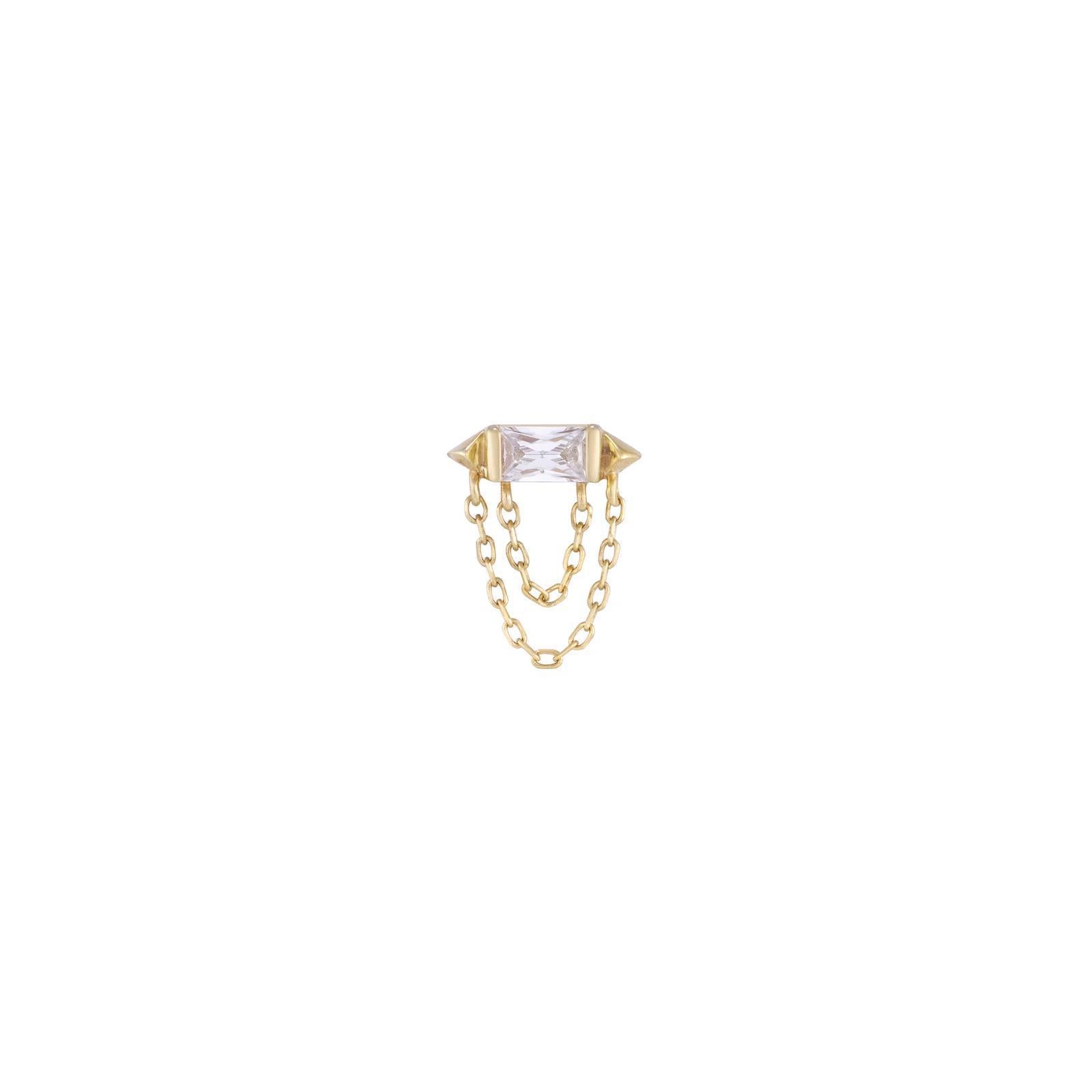 Buddha | 14k gold | Vice| Clear CZ