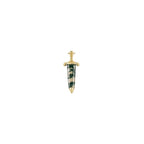 Buddha | 14k Gold | Spellbound Threadless End | Moss Agate