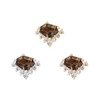 Buddha | 14k gold | Bones + Honey | Smoky Quartz + CZ