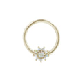 Buddha | 14k gold | Eloise Seam Ring | Mercury Mist Topaz