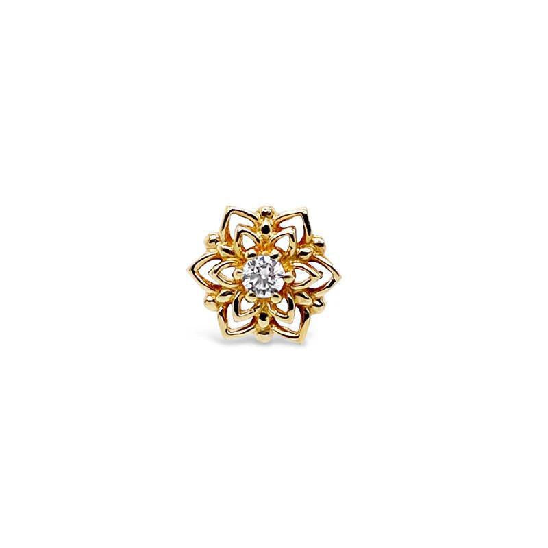 Buddha | 14k gold | Mandala | CZ