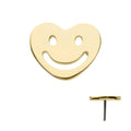 Invictus | 14k gold | Happy Face Heart