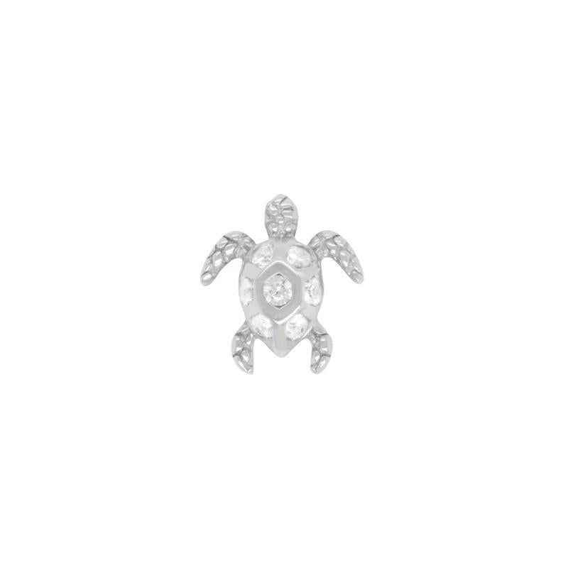 Buddha | 14k gold | Honu | White Sapphire