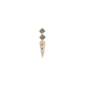 Buddha | 14k gold | Activated | Grey Diamond + CZ