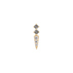 Buddha | 14k gold | Activated | Grey Diamond + CZ