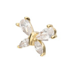 Invictus | 14k gold | Marquise and Teardrop Butterfly | CZ