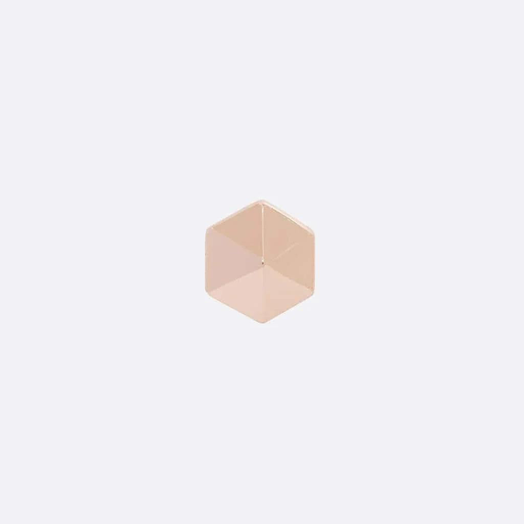 Tether | 14k gold | Hex Stud