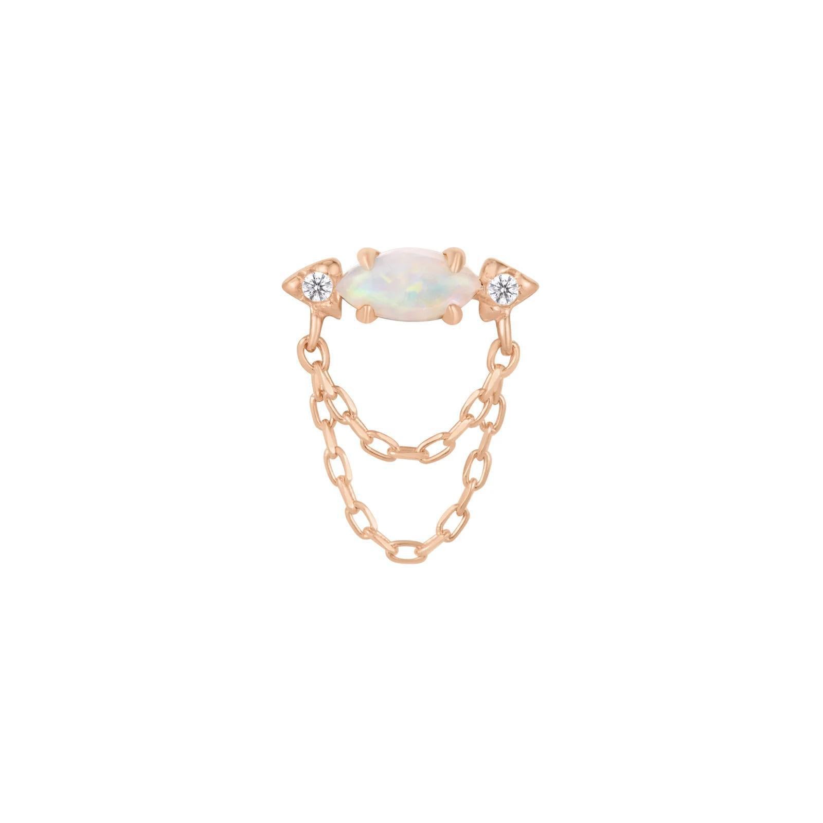 Buddha | 14k gold | Limitless | Australian Opal + CZ