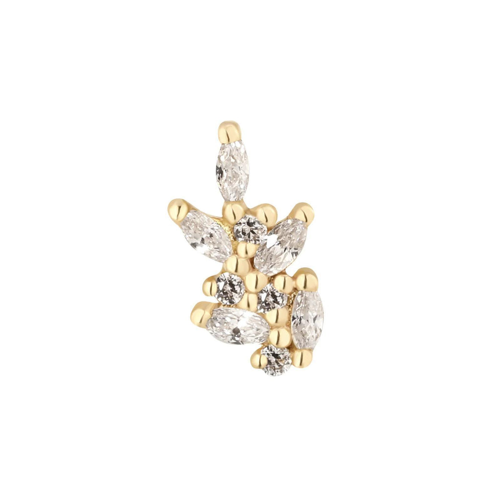 Buddha | 14k gold | Wildflower | Swarovski Crystal CZ