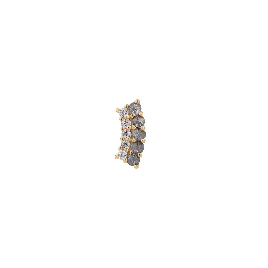 Buddha | 14k gold | Whisper + Shout | Grey Diamond + CZ