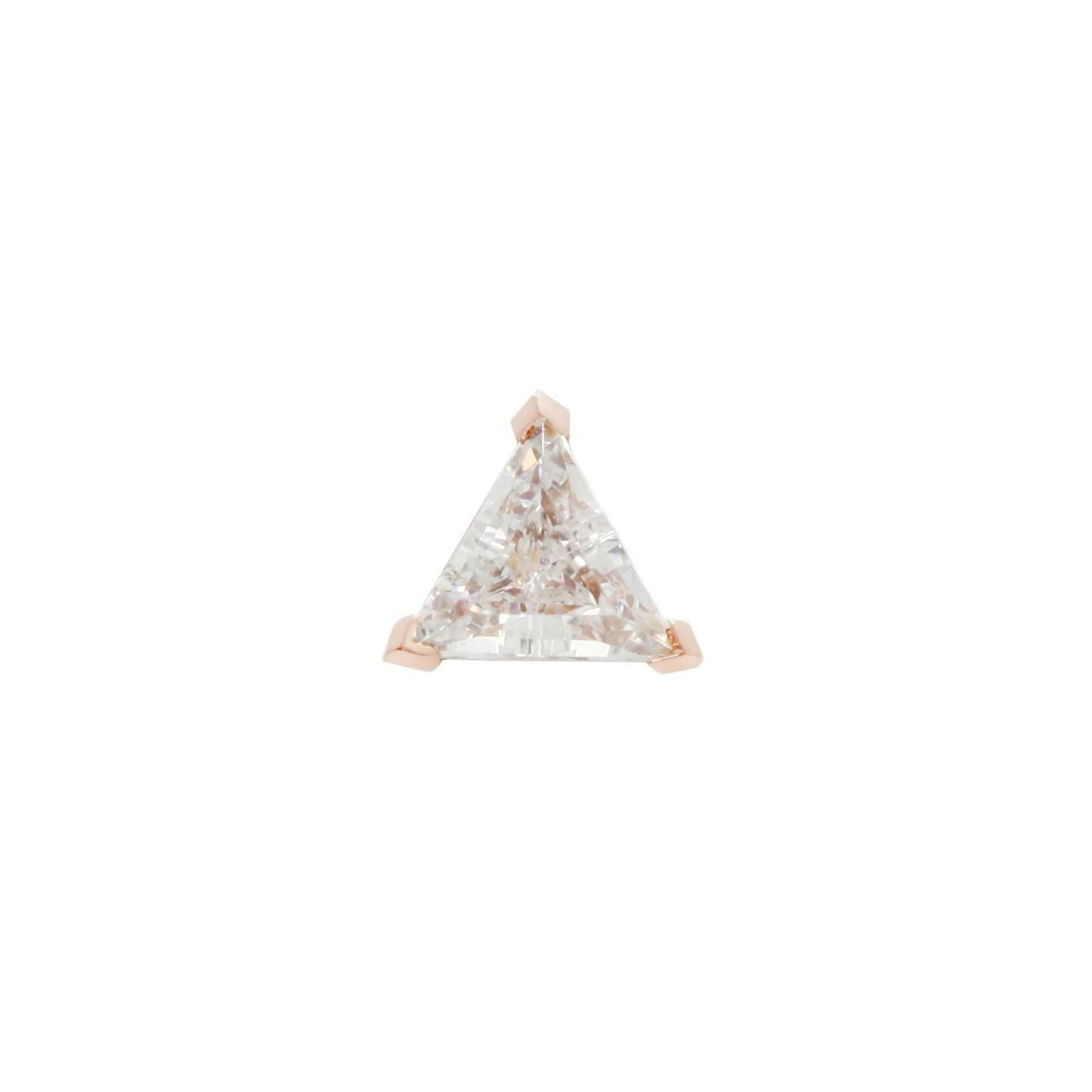 Buddha | 14k gold | Trillion | Swarovski Crystal CZ