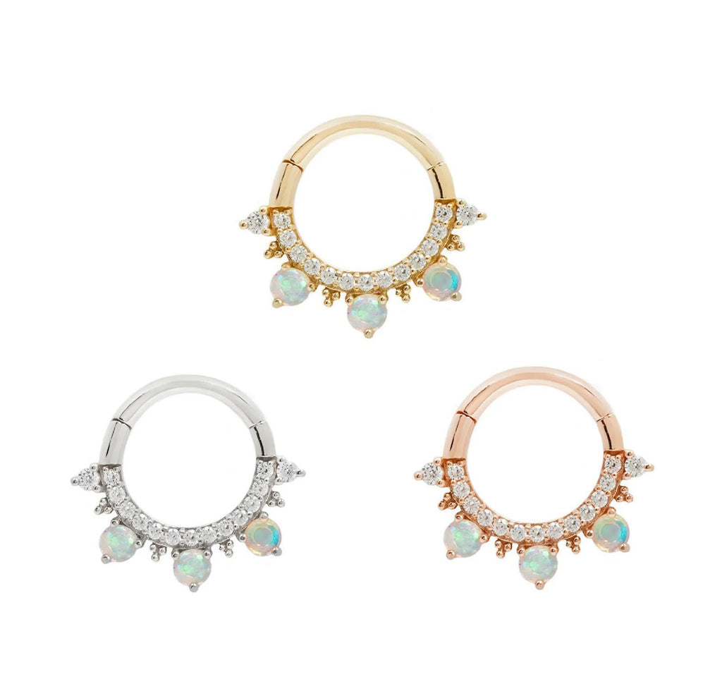 Buddha | 14k gold | Gigi | Genuine Opal + CZ