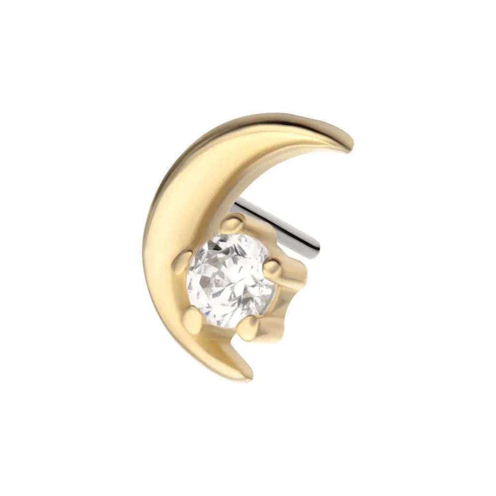 Invictus | 14k gold | Crescent Moon