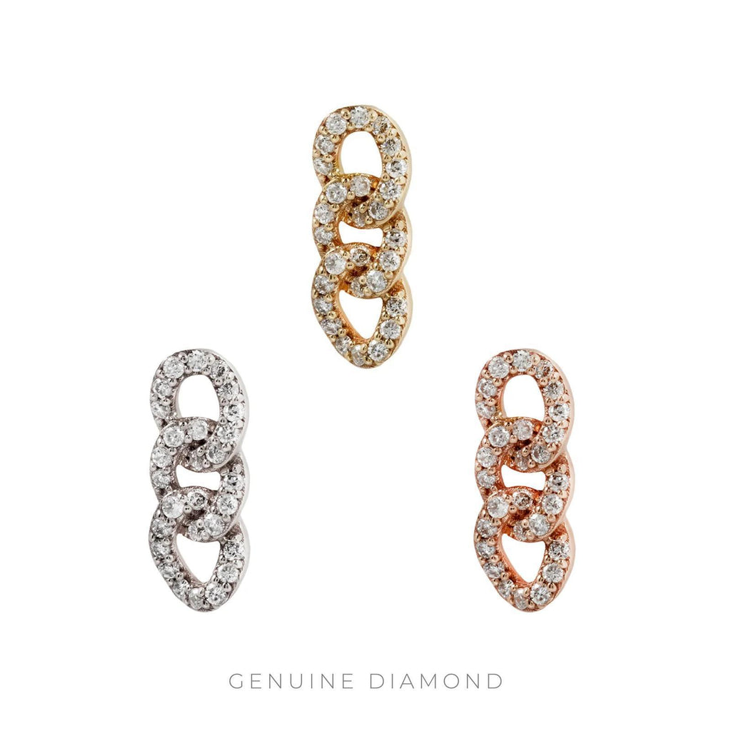 Buddha | 14k gold | Chainlink | White Diamond