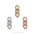 Buddha | 14k gold | Chainlink | White Diamond