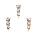 Buddha | 14k gold | Bowery Reverse Set | Swarovski Crystal CZ