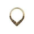 Buddha | 14k gold | Rise + Shine | Smoky Quartz