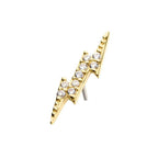 Invictus | 14k gold | Prong Set Lightning | CZ