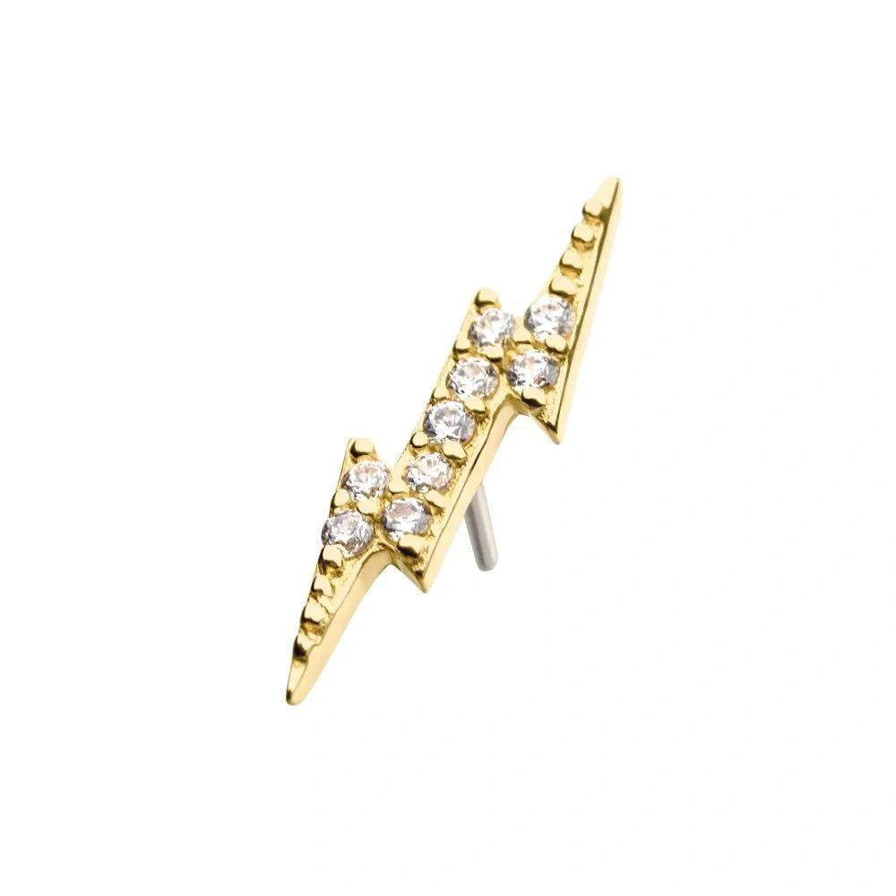 Invictus | 14k gold | Prong Set Lightning | CZ