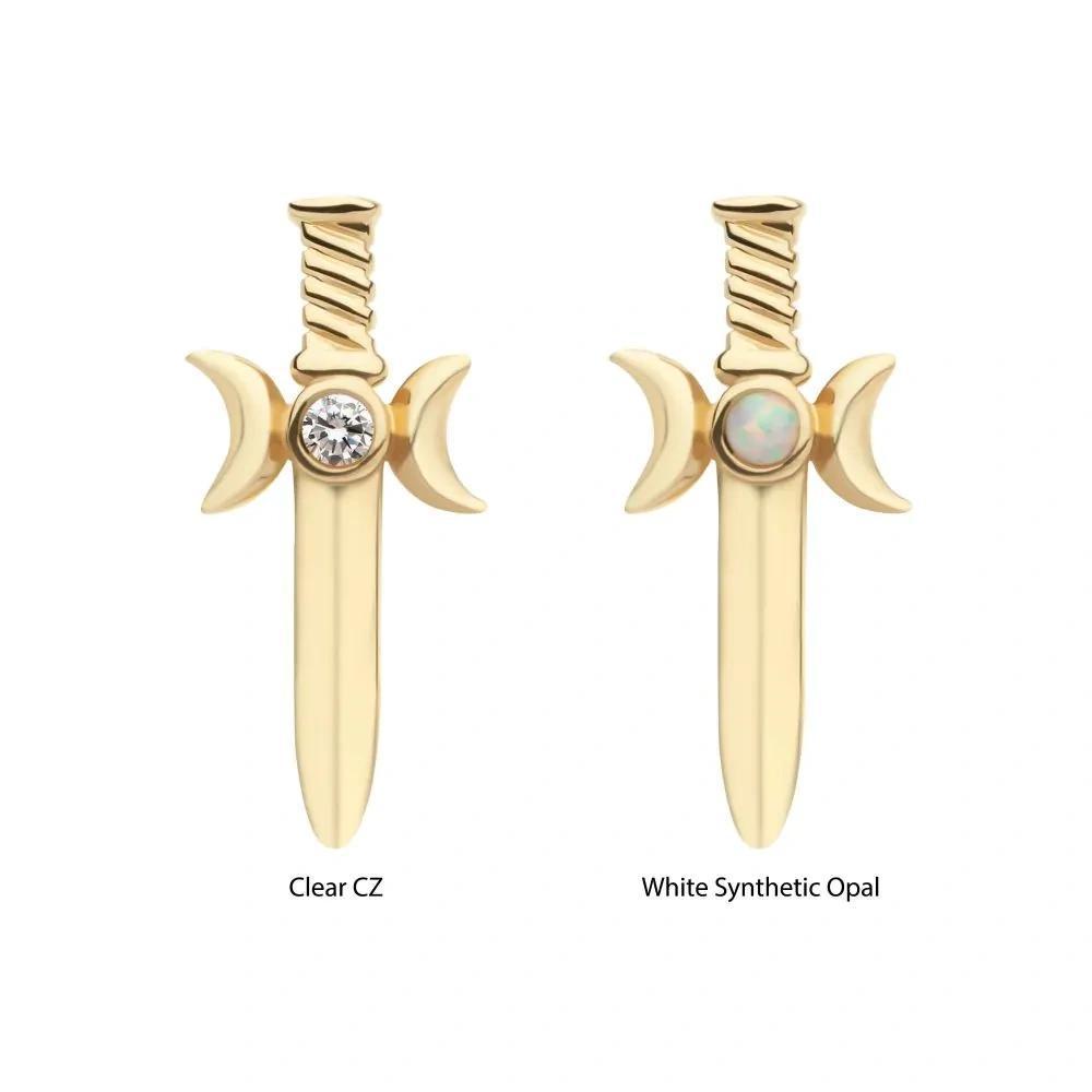 Invictus | 14k gold | Triple Moon Dagger