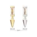 Invictus | 14k gold | Baguette with Spike Dangle | CZ
