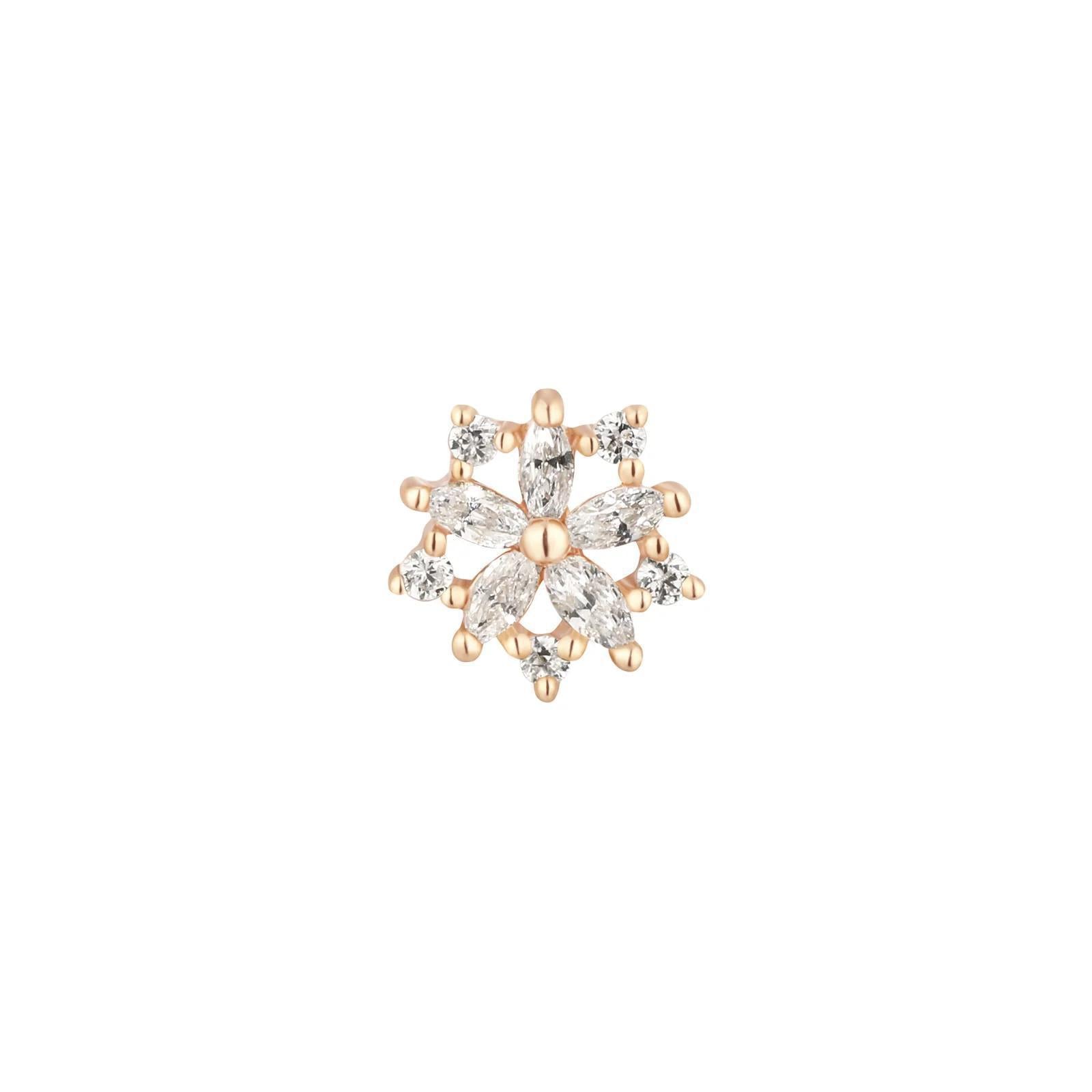 Buddha | 14k gold | Luminescent | Clear CZ