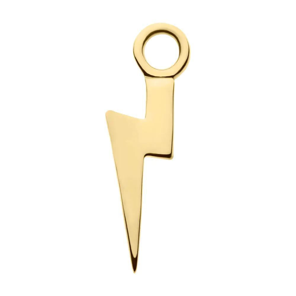 Invictus | 14k gold | Lightning Bolt Charm