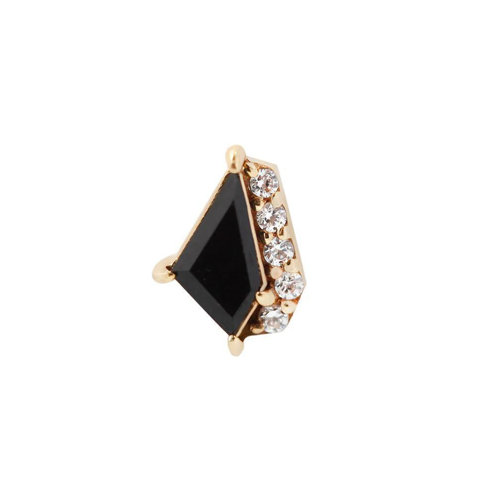 Buddha | 14k gold | Elevate | Black Spinel + CZ