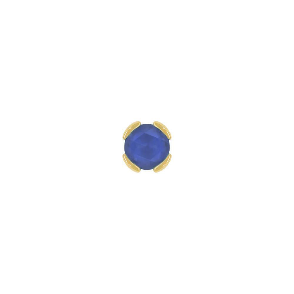 Buddha | 14k gold | Peekaboo | Sandblasted London Blue Topaz