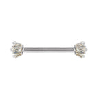 Buddha | 14k gold | Gemma Trios | Forward Facing Set | Swarovski Crystal CZ