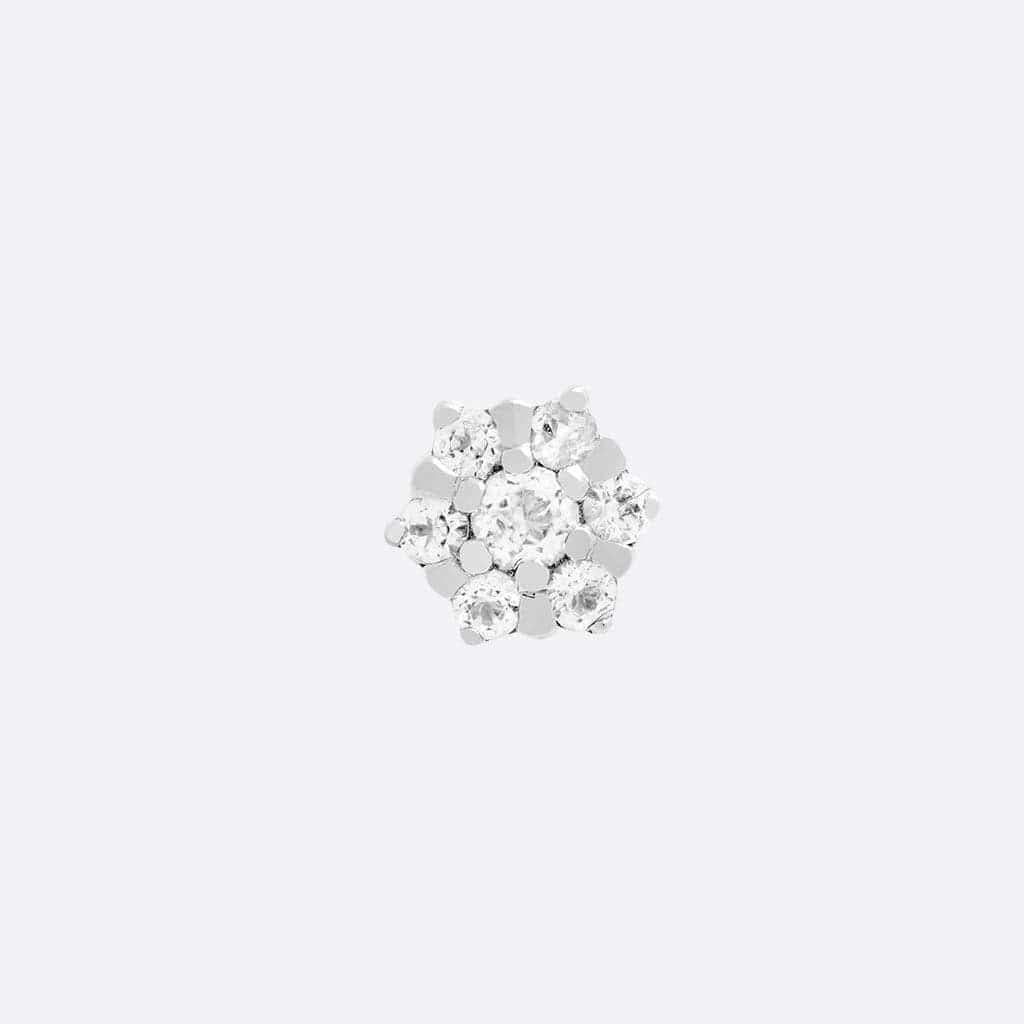 Tether | 14k gold | Peony | White Topaz