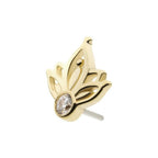 Invictus | 14k gold | Bezel Set Petal | CZ