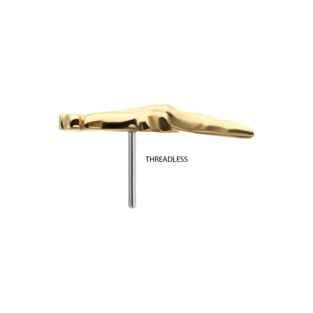 Invictus | 14k gold | Middle Finger