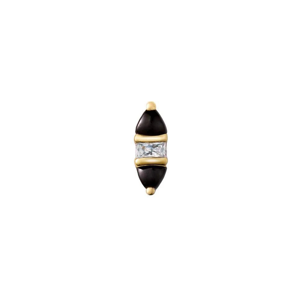 Buddha | 14k gold | Innuendo | Black Spinel + CZ