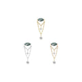 Buddha | 14k Gold | Saint Vincent Threadless End | Moss Agate