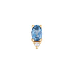 Buddha | 14k gold | Desden | London Blue Topaz + CZ