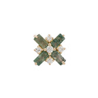 Buddha | 14k gold | Covet | Moss Agate