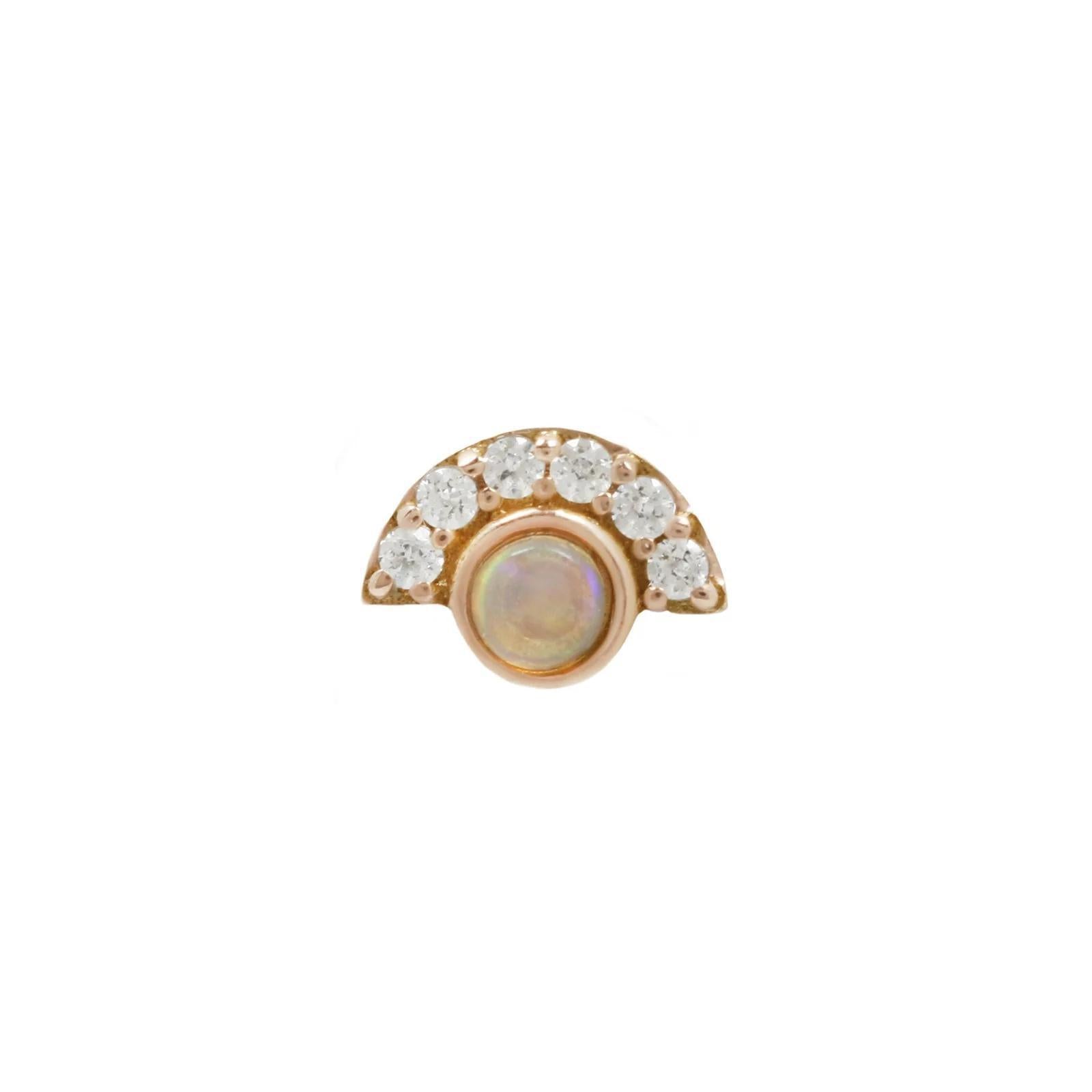 Buddha | 14k gold | Kahlo | Australian Opal + CZ