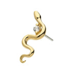 Invictus | 14k gold | Prong Set Snake | CZ