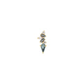 Buddha | 14k gold | Mixt | London Blue Topaz + White Topaz