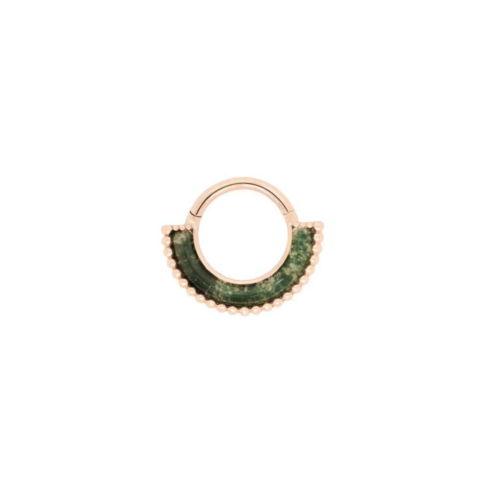 Buddha | 14k gold | Harmonic | Moss Agate