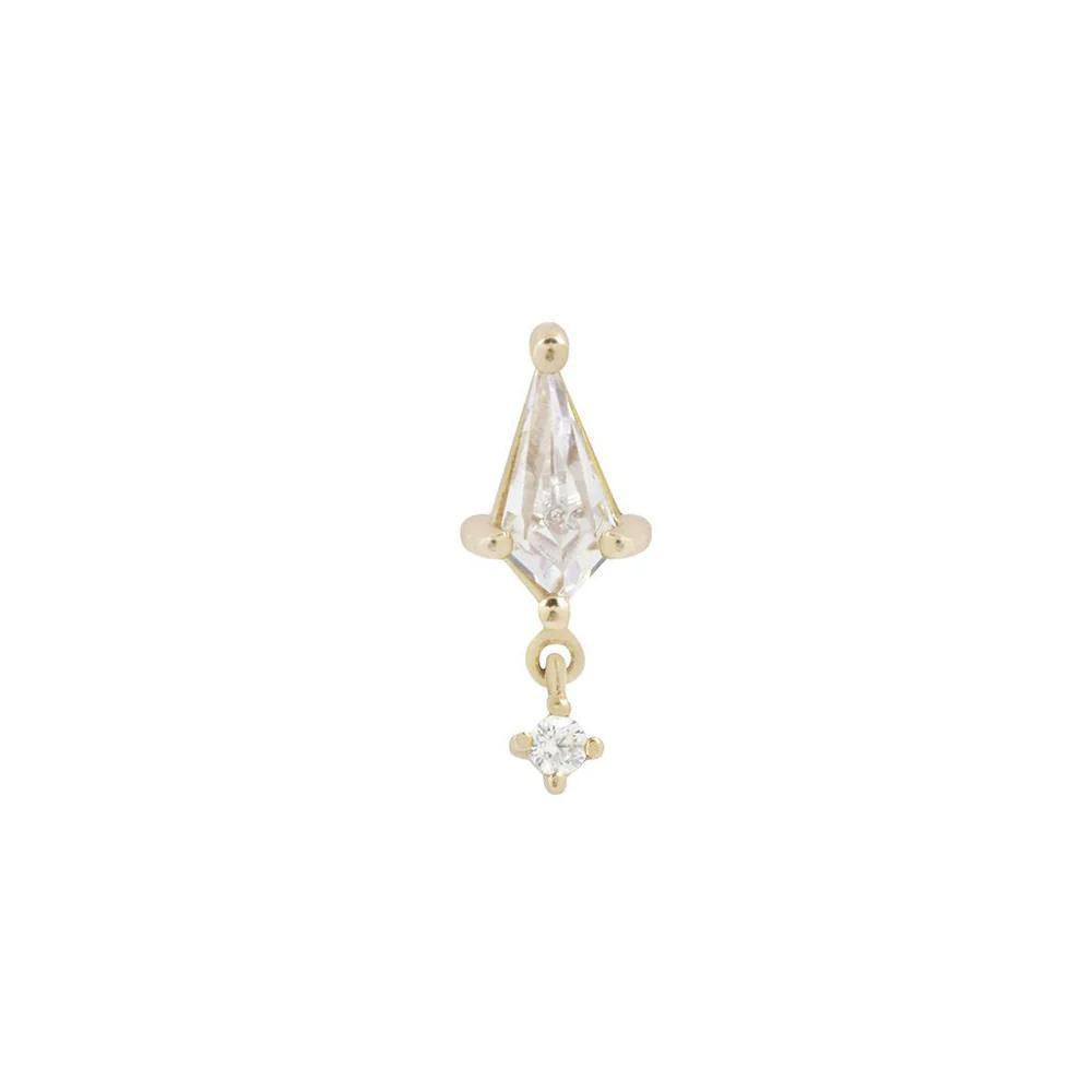 Buddha | 14k gold | It's All Happening | Clear CZ